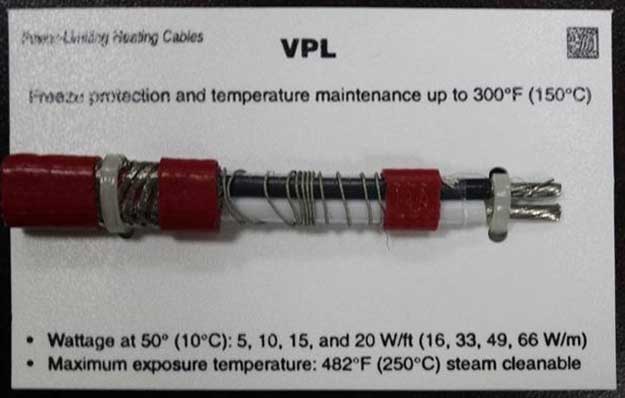 瑞侃10VPL2-CT恒功率高温电伴热带，10VPL2-CT高温限功率伴热线
